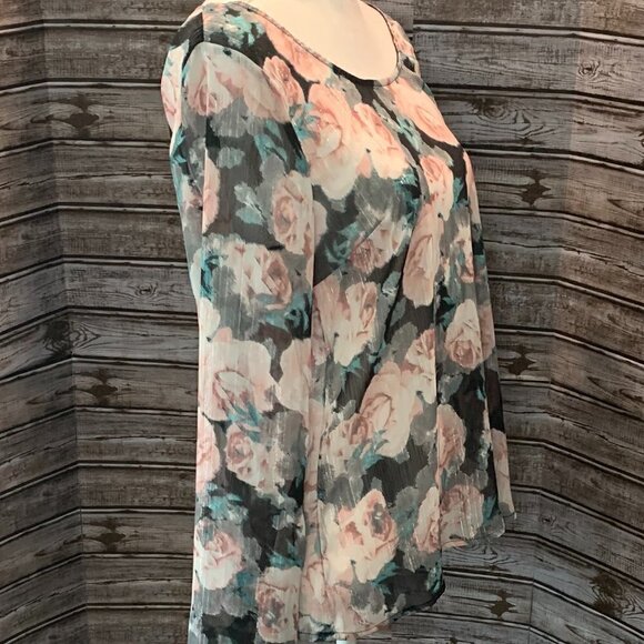 🔥🔥SALE🔥🔥Society Girl by Trixxie Floral Tunic Top - Picture 3 of 5